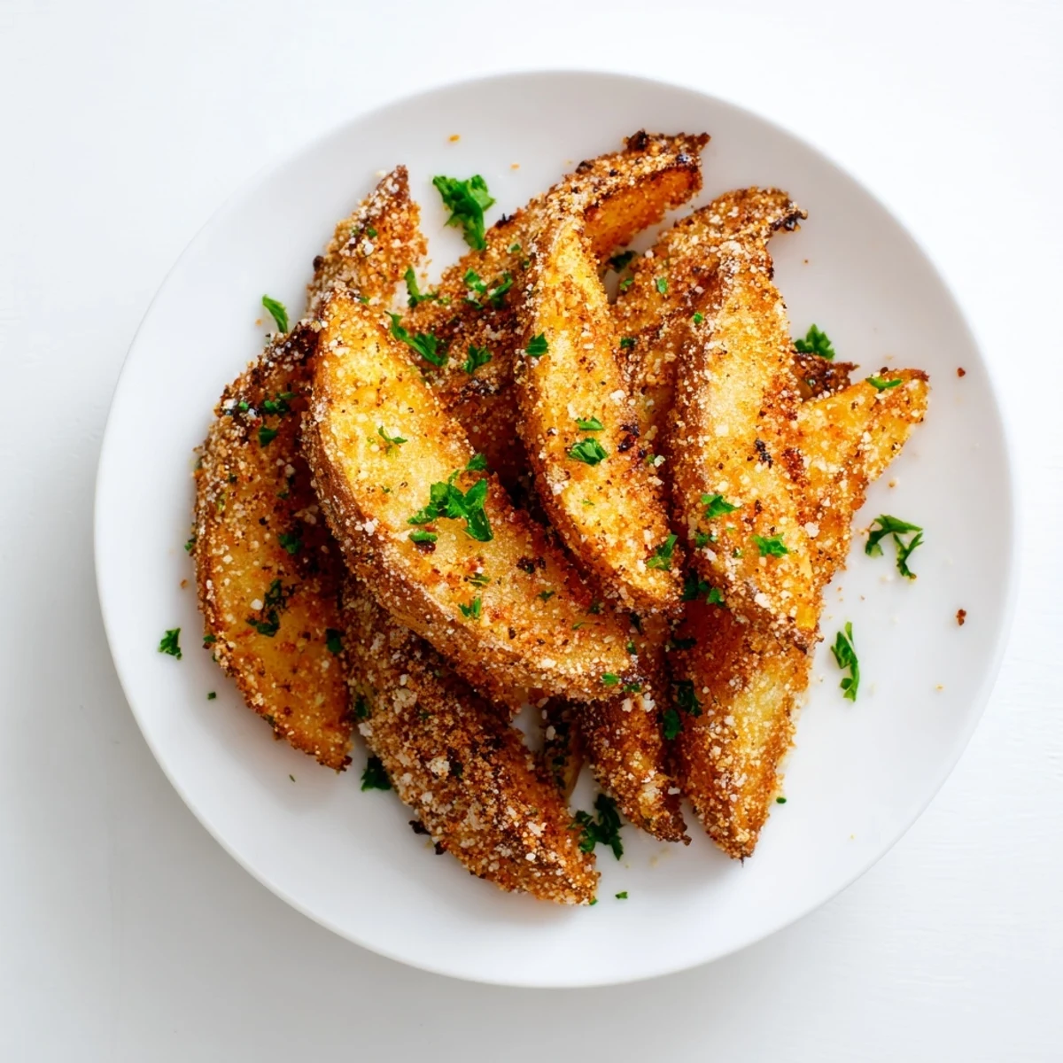 Golden and crispy 15-Minute Microwave Crispy Potatoes, seasoned perfectly and ready for a quick side dish.