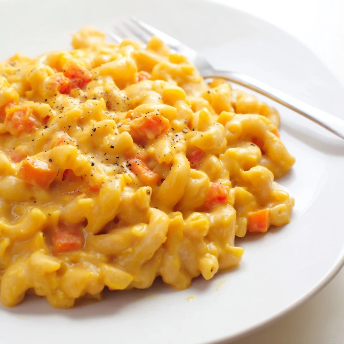 Golden, bubbly One-Pot Butternut Squash Mac & Cheese, ready to serve in a single comforting pot.