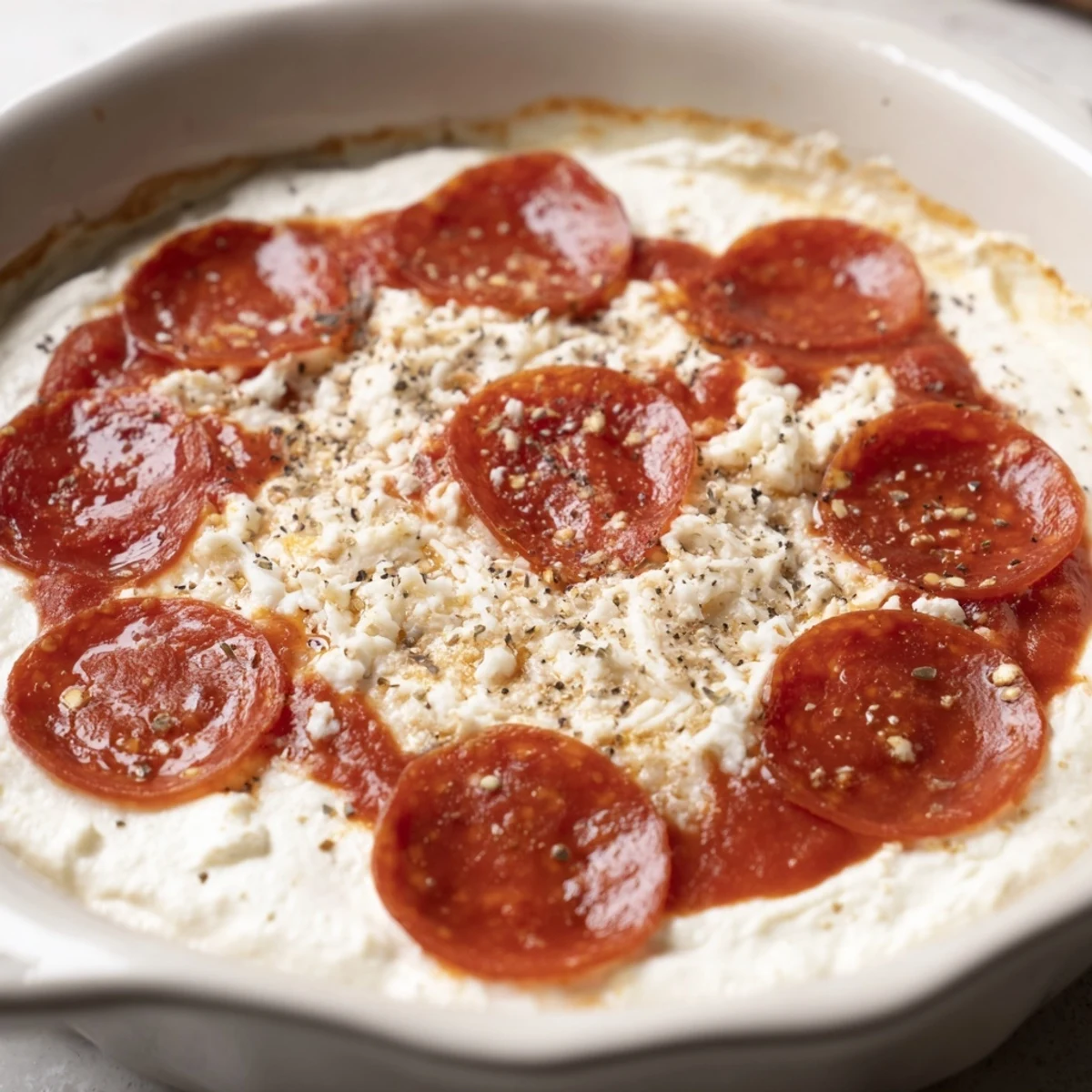 Cheesy Pizza Dip served with crusty bread — a delicious, savory appetizer everyone will love.