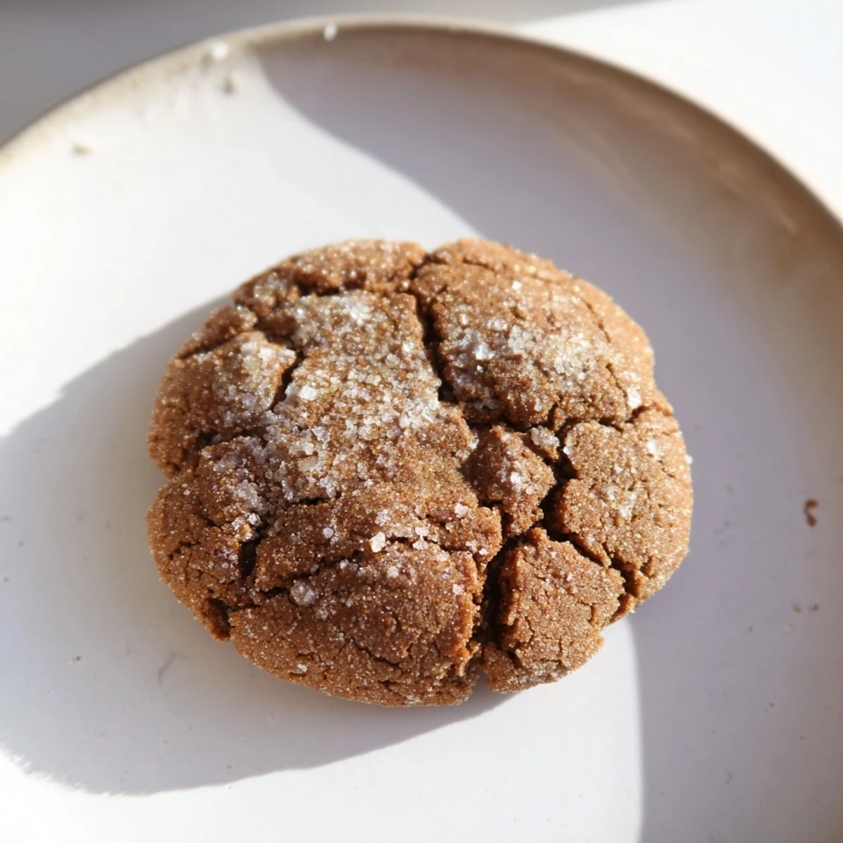 Close-up of golden brown Express Gingerbread Latte Cookies, smelling of warm spices and coffee notes.