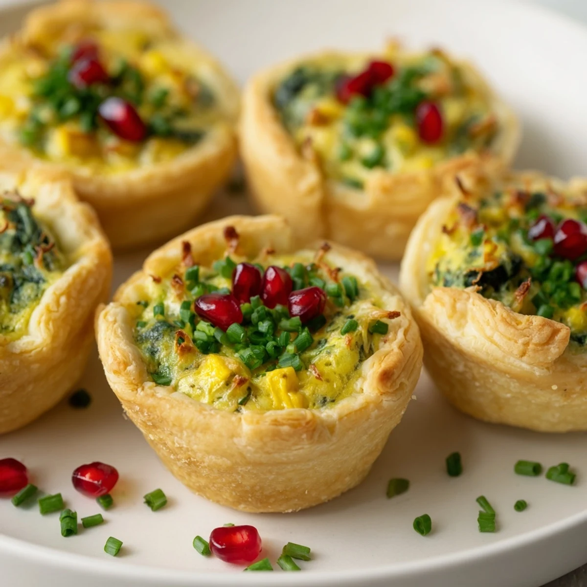 Mini Quiche Christmas Tree