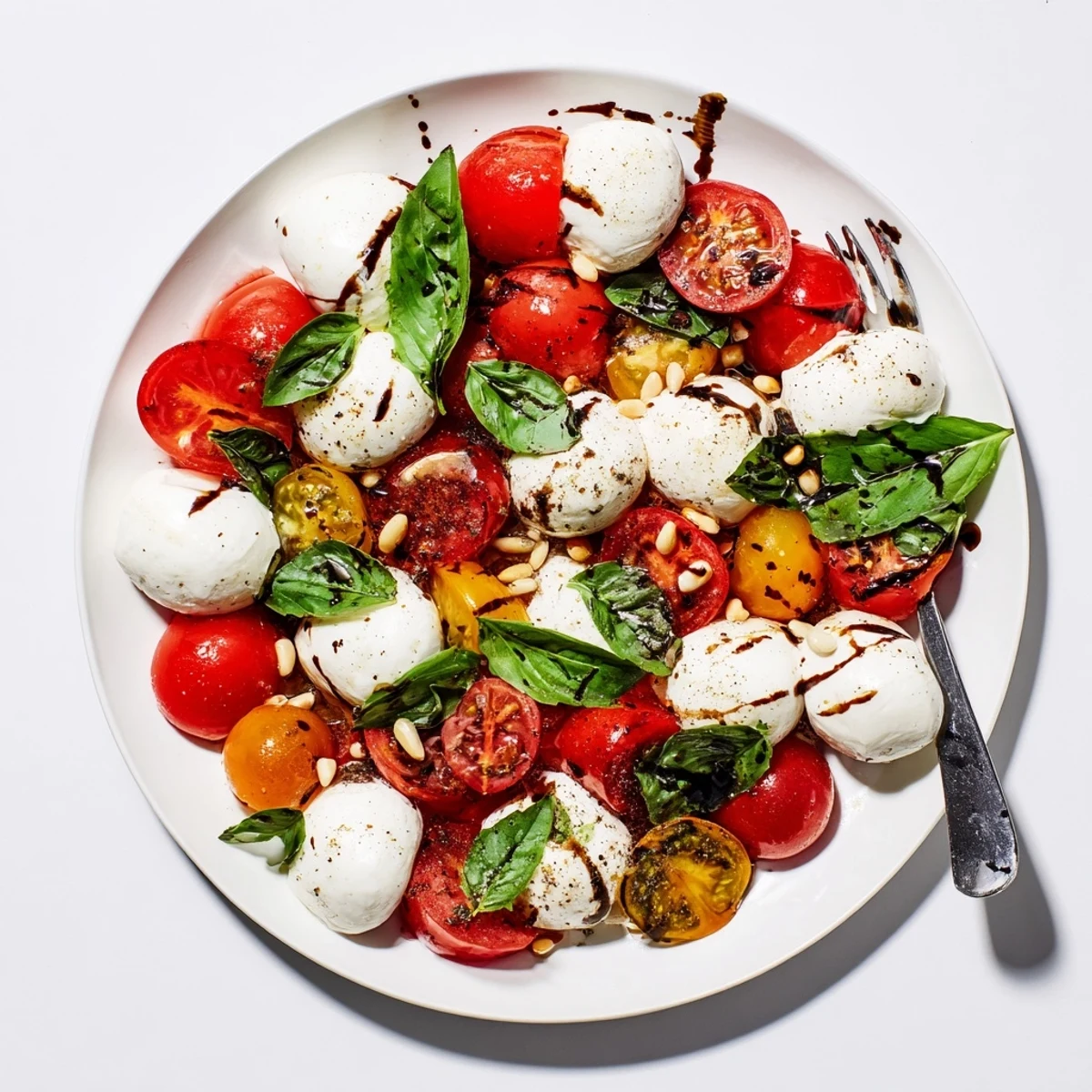 Vibrant Appetizer Wreath of cherry tomatoes, mozzarella, and basil displayed beautifully, ready to enjoy.