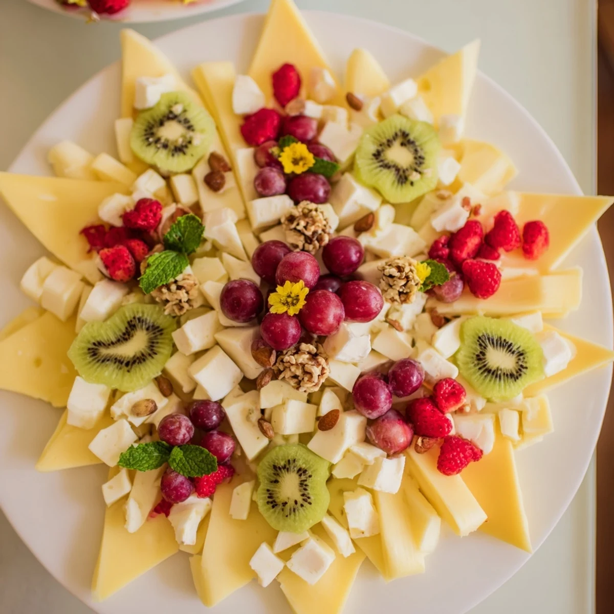 A delicious view of the Negative Space Puzzle, perfect for parties; a medley of flavors and textures.