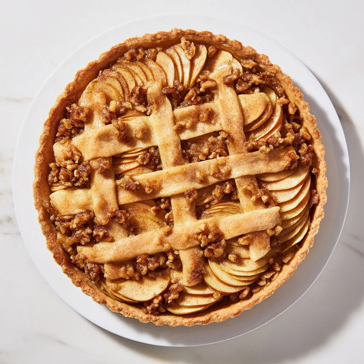 Enjoy the warm, baked appearance of the Lattice Orchard, perfect with a scoop of vanilla ice cream.