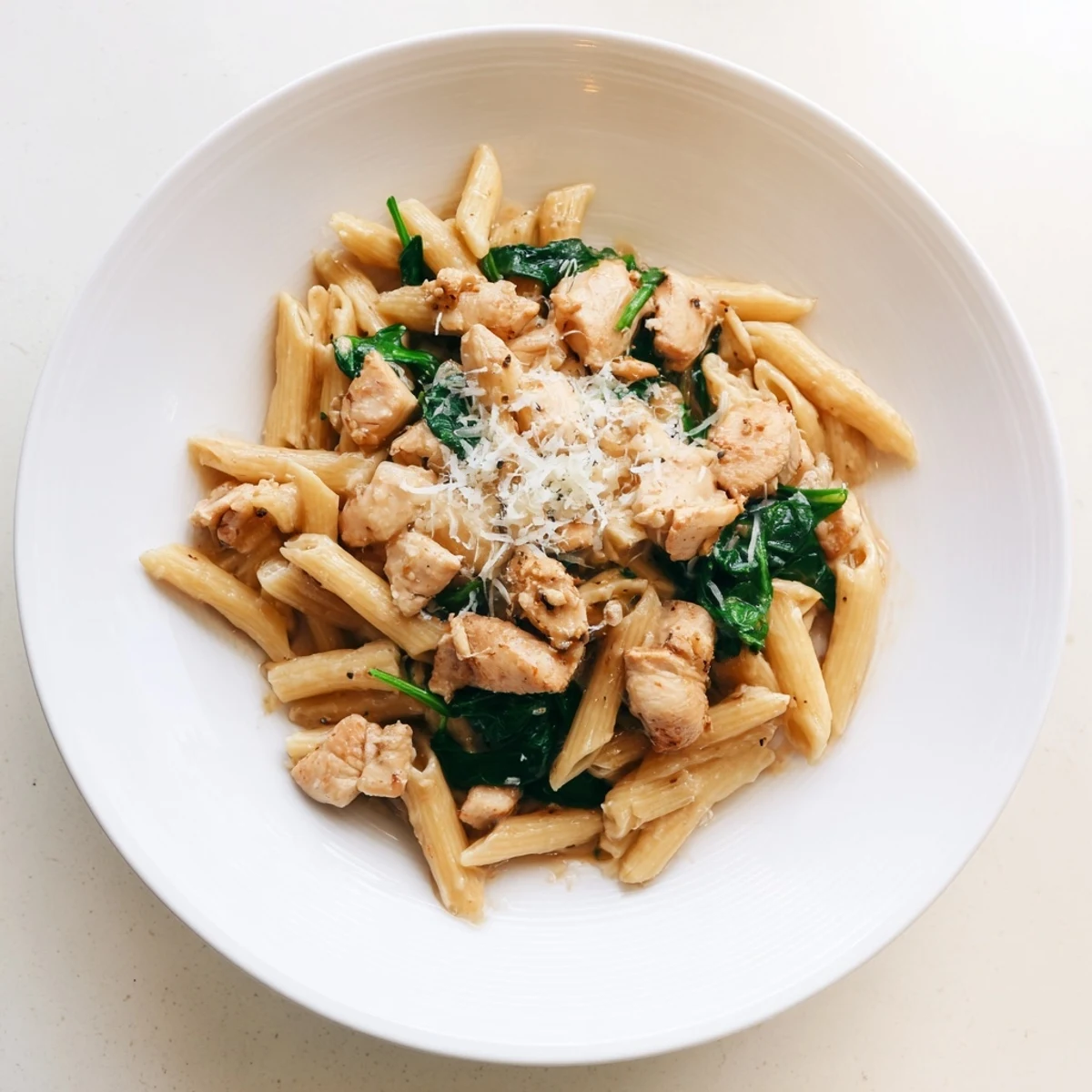 One-Pot Spinach Chicken Pasta
