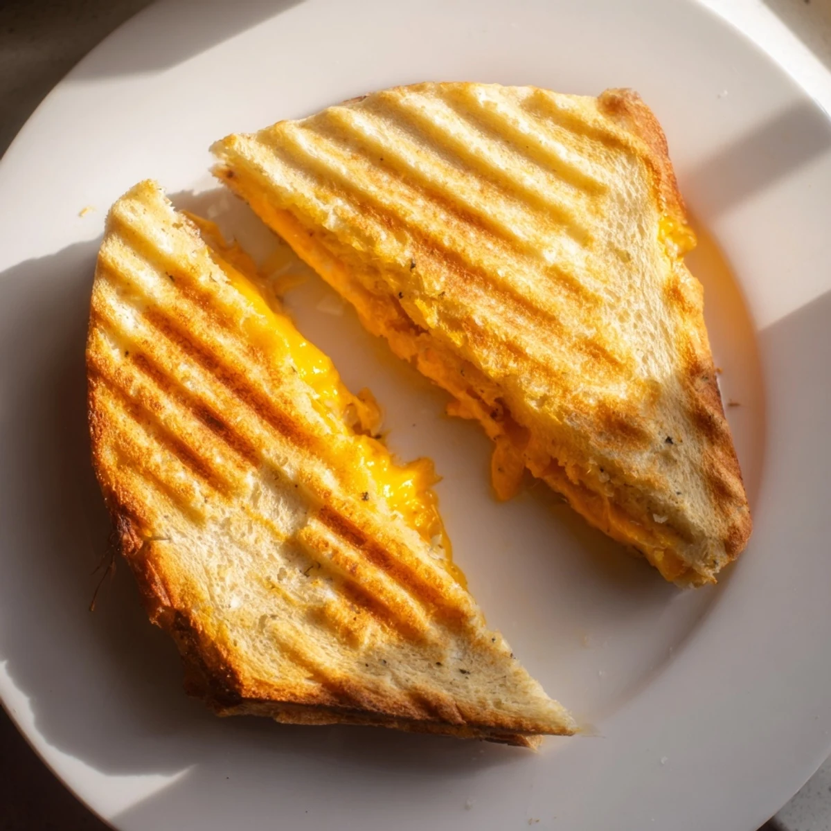 Waffle grilled cheese sandwich