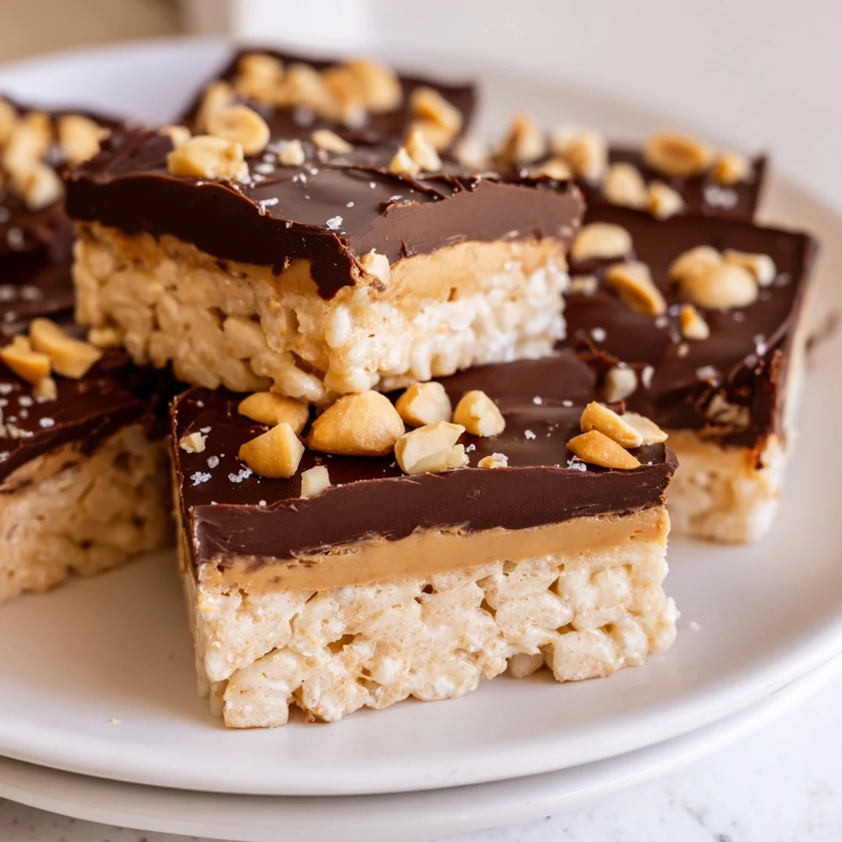 These frozen peanut butter chocolate rice cakes are a quick, no-bake treat with crunchy rice cakes.