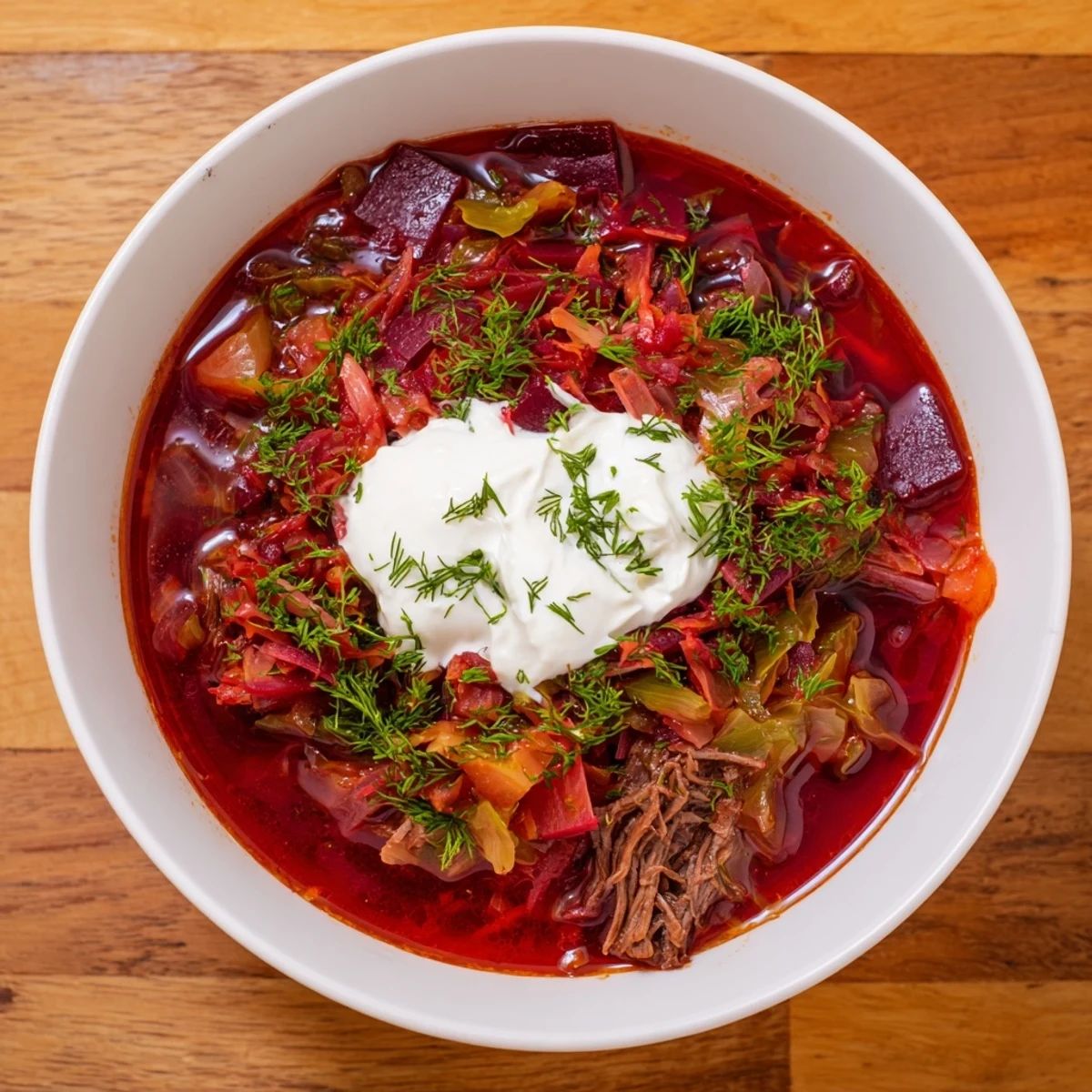 Ukrainian Borscht with Beef