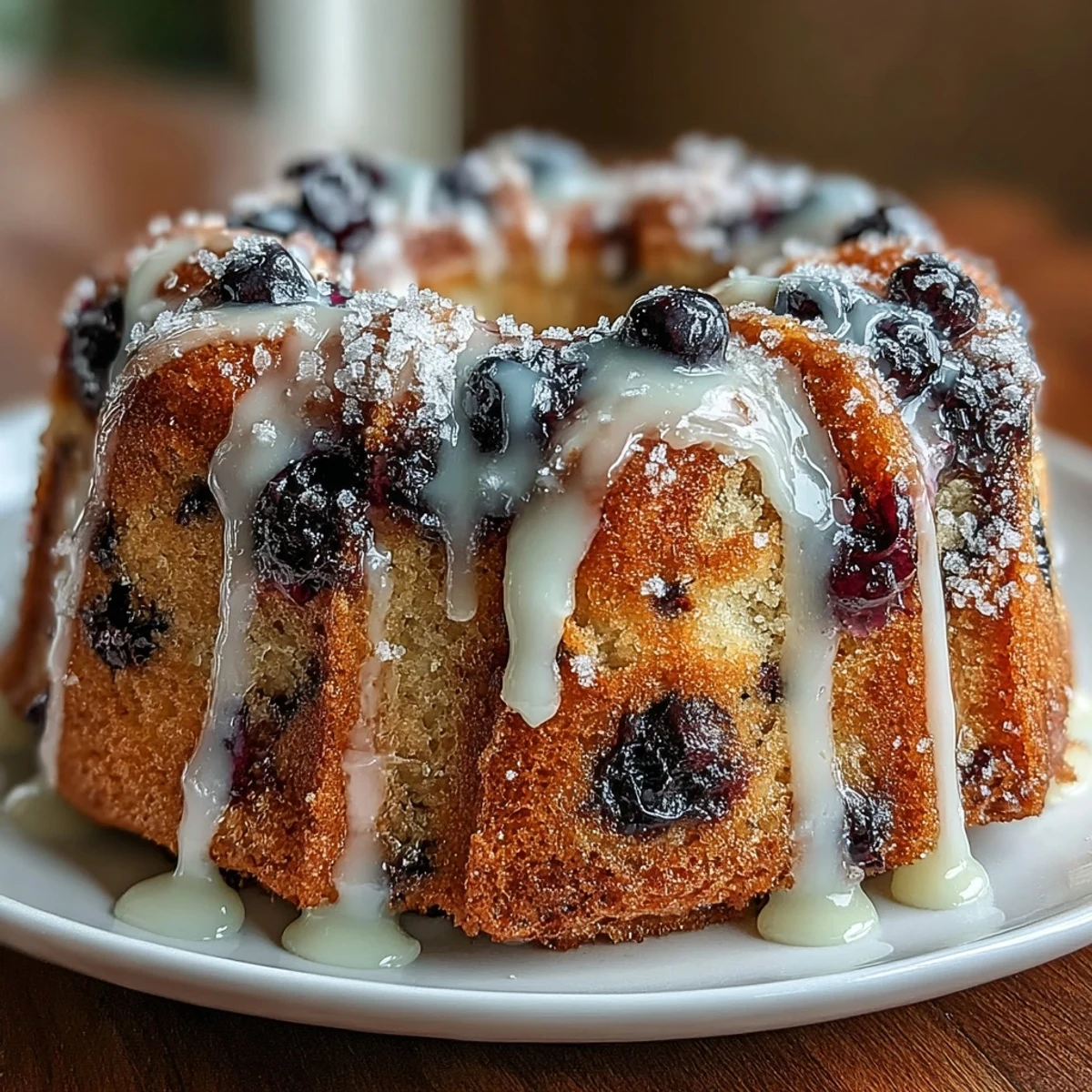 Mini Lemon Blueberry Bundt