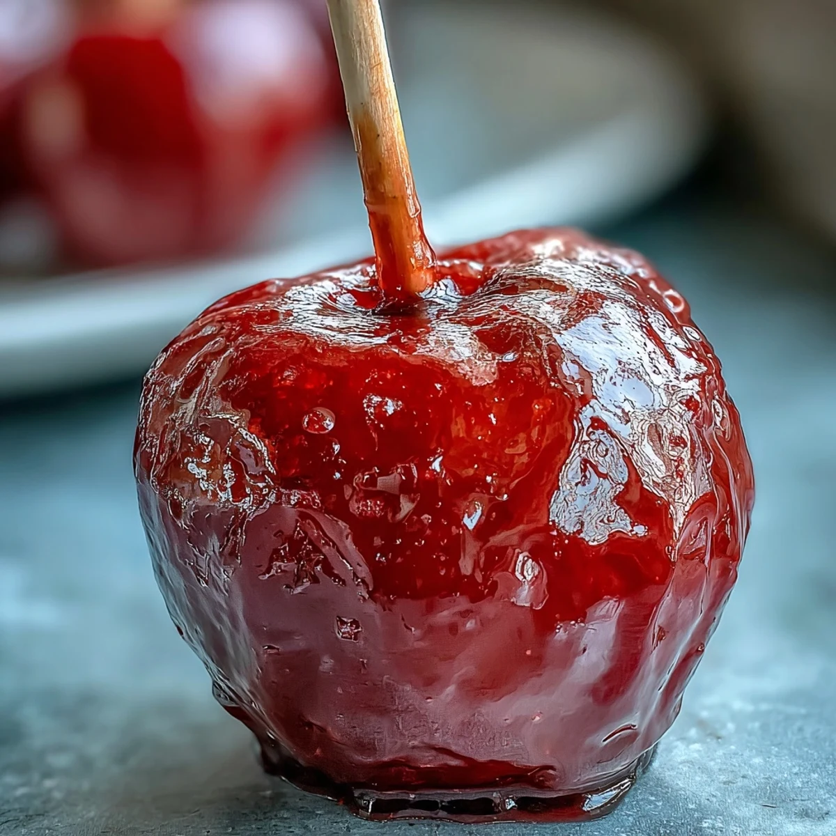 Sweet, glossy mini apples on sticks with a crunchy candy coating—adorable party desserts that delight both kids and adults alike.