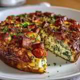 One-Pan Ham Cheese Frittata