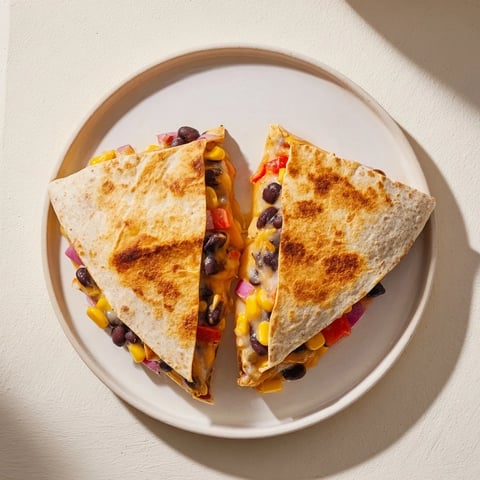 Golden, crispy tortilla wrap hack, full of melted cheese and savory beans, ready to eat.