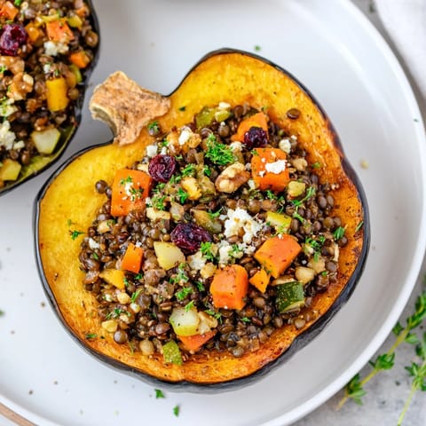 Lentil Walnut Acorn Squash
