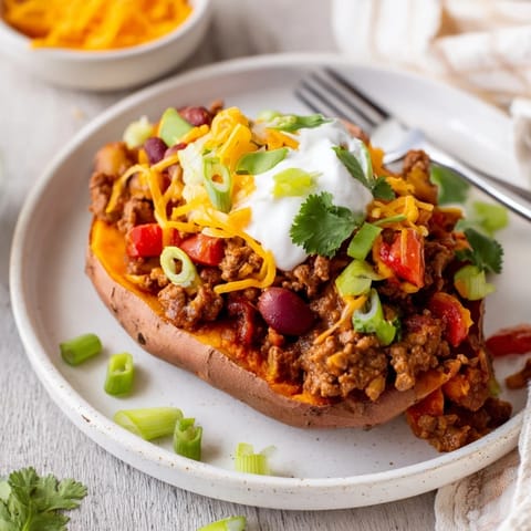 Baked Sweet Potato Chili