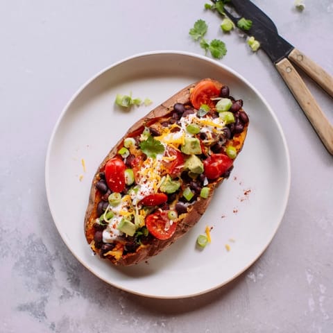 Loaded Baked Sweet Potatoes
