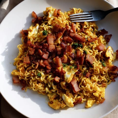 Carbonara Ramen Cheesy Noodles