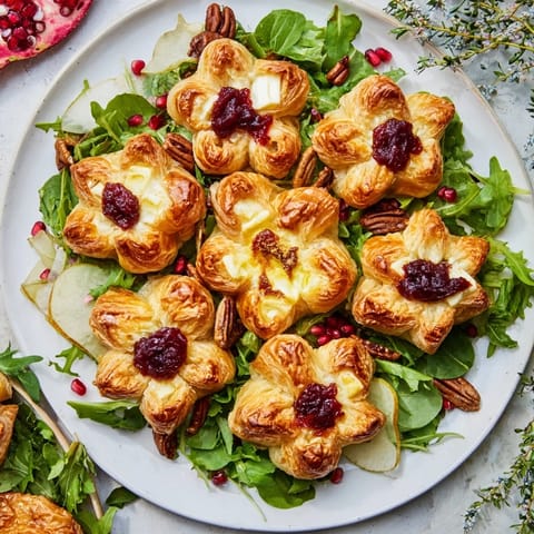 Cranberry Brie Flower Bites