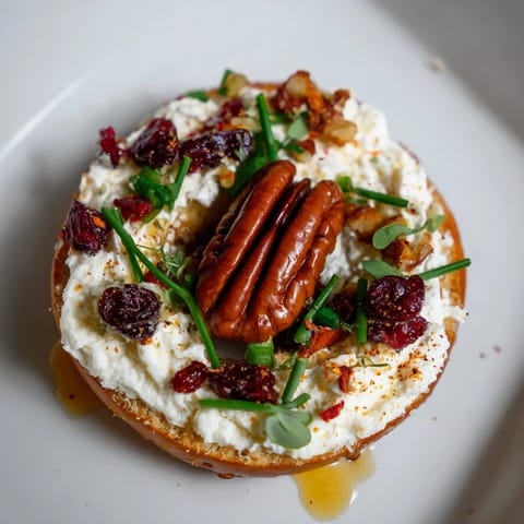 Festive Rocket Fuel New Year's Eve Treats—salty pretzels topped with sweet cream cheese and crunchy cranberries.