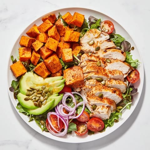Avocado Sweet Potato Chicken Bowl
