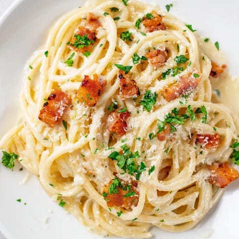 Creamy Garlic Bacon Pasta
