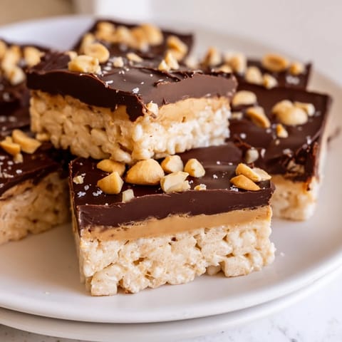 These frozen peanut butter chocolate rice cakes are a quick, no-bake treat with crunchy rice cakes.