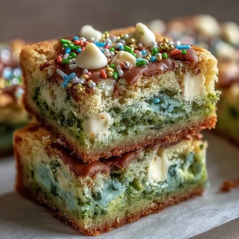 St Patricks Day Rainbow Bars