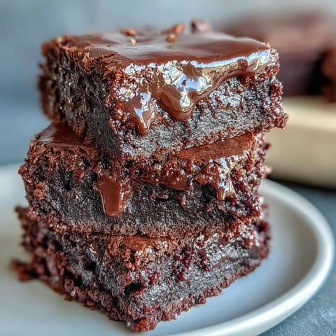 Triple Chocolate Sourdough Brownies with three kinds of chocolate, tangy sourdough, and a fudgy, chewy texture in every bite.