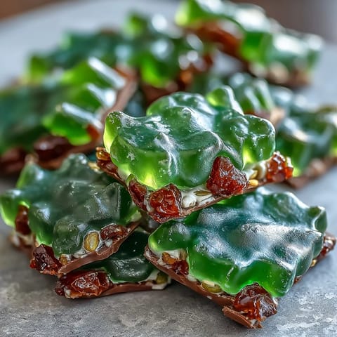A festive St. Patricks Day treats charcuterie board filled with green candies, cookies, and fresh fruit for a sweet celebration.