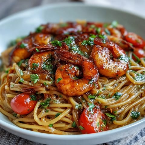 Garlic Shrimp Angel Hair