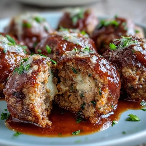 Tender meatballs in rich marinara sauce, simmered to perfection in a slow cooker for easy entertaining.  