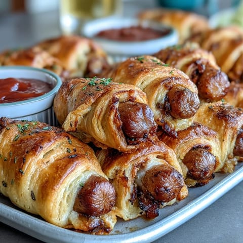 Mini baseball hot dogs in crescent roll dough, golden and crispy, perfect for game day snacks.