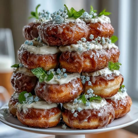 Baby in Bloom Donut Tower