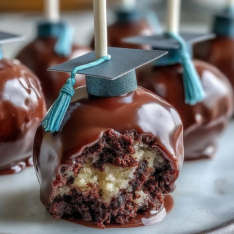 Graduation Cake Pops School Colors