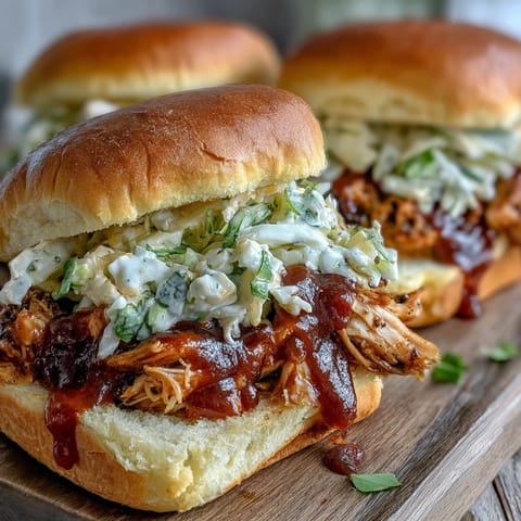 Pulled BBQ Chicken Sandwiches