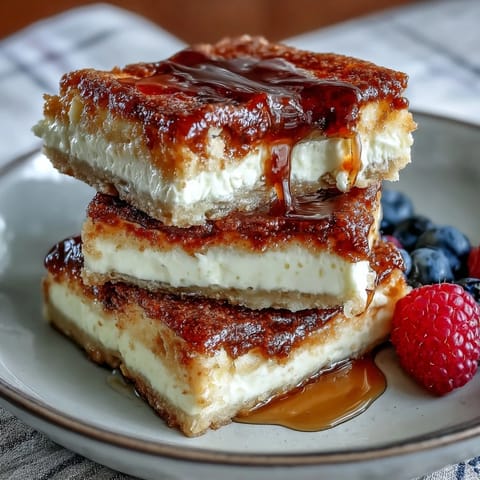 A tray of golden sopapilla cheesecake bars dusted with cinnamon sugar, ready for a festive Cinco de Mayo gathering.