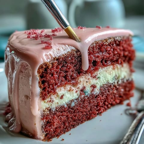 Bridal Shower Rosé Velvet Cake