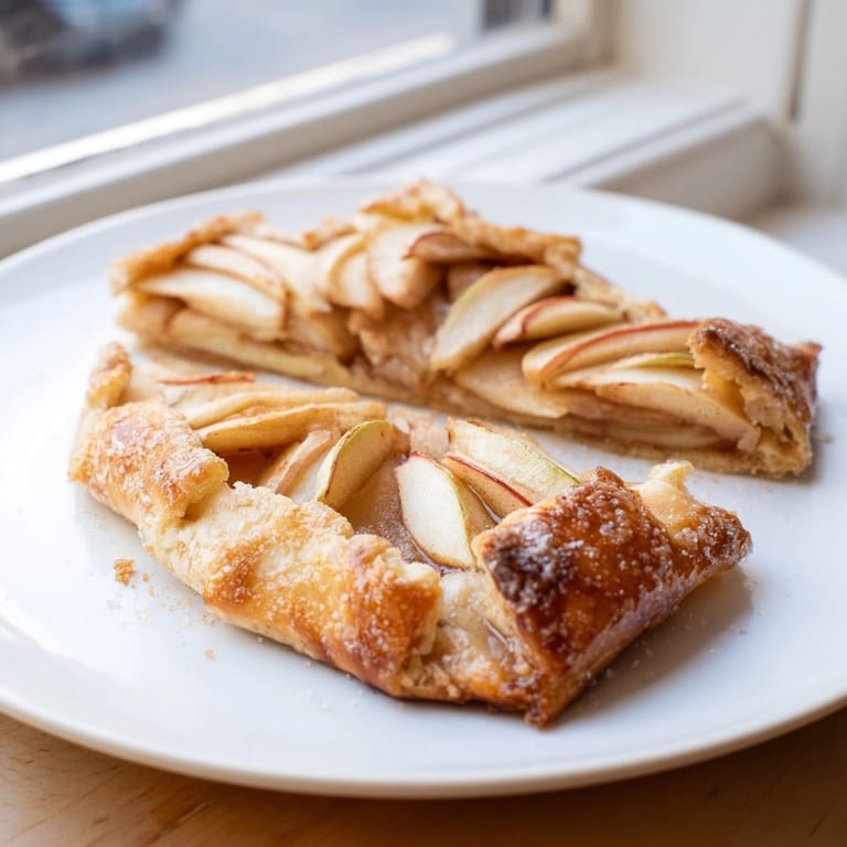 Homemade Rustic Apple Galette, a sweet galette with a flaky, golden crust.