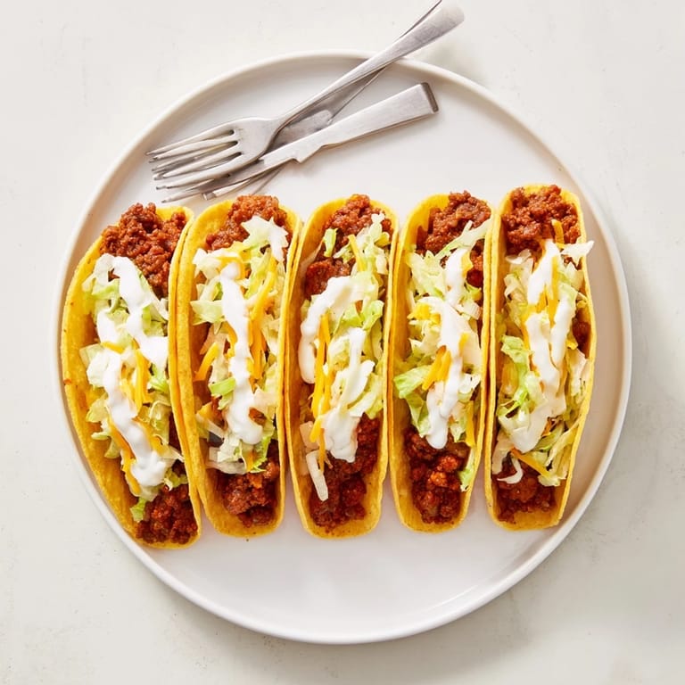 Homemade Cheesy Gordita Crunch tacos, featuring seasoned beef, and wrapped in melty cheese and warm tortillas.