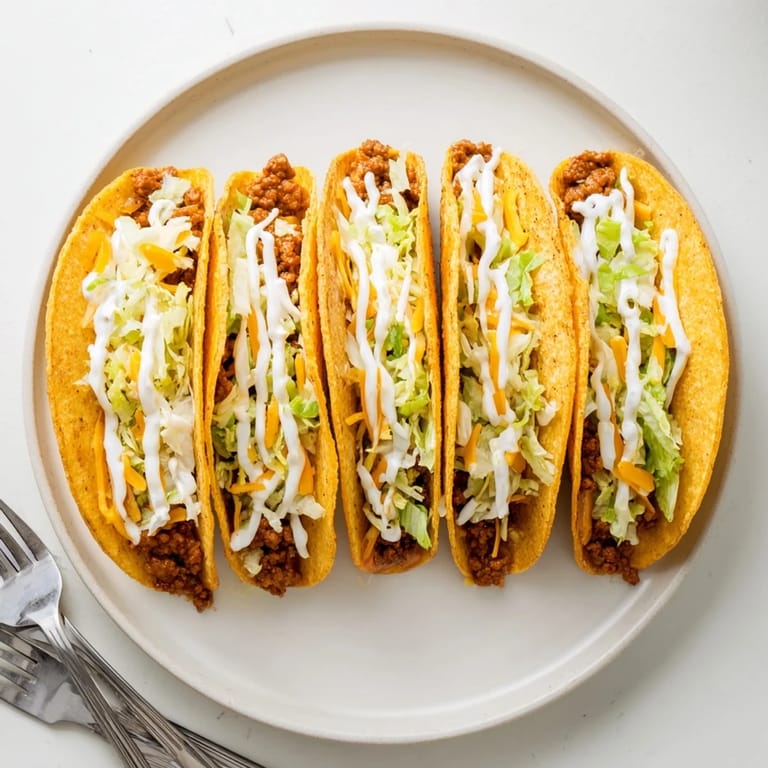 Savory Cheesy Gordita Crunch tacos, ready to eat, with melted cheese and a crispy shell visible.