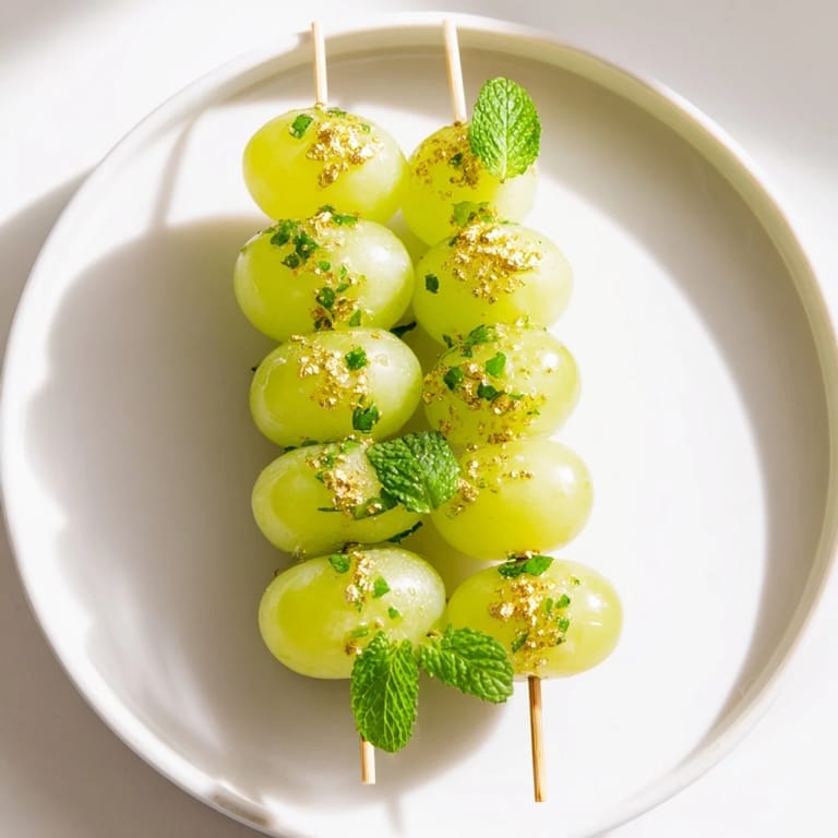 Twelve glistening grapes on each skewer make these Grapes of Luck countdown treats so inviting.