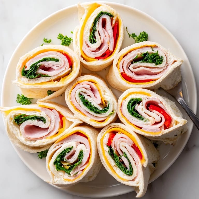 Vibrant photo of star-shaped party sandwiches showcasing delicious turkey, ham, and cheese fillings.