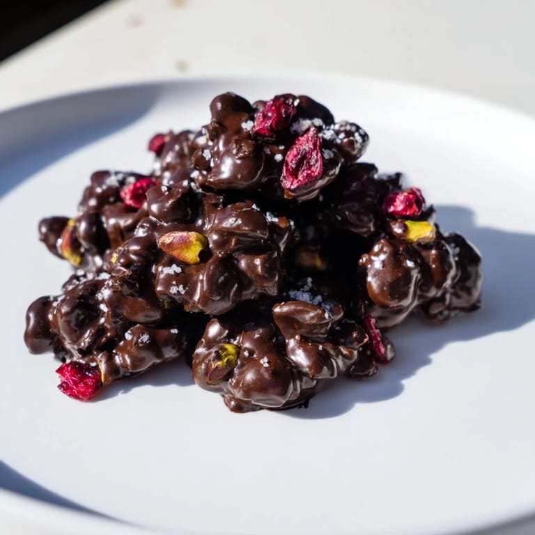 Golden, bite-sized Pistachio and Dried Cranberry Clusters on a parchment, ideal for sharing or gifting.