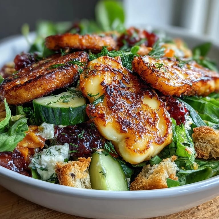 Tossing mixed greens, cucumbers, and cherry tomatoes with a zesty sumac pomegranate dressing completes this fresh Middle Eastern-style salad.