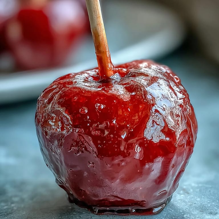 Sweet, glossy mini apples on sticks with a crunchy candy coating—adorable party desserts that delight both kids and adults alike.