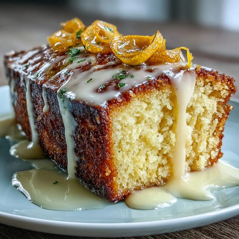 Classic Italian-American Limoncello pound cake with a glossy lemon glaze, offering a refreshing citrus dessert for any occasion.