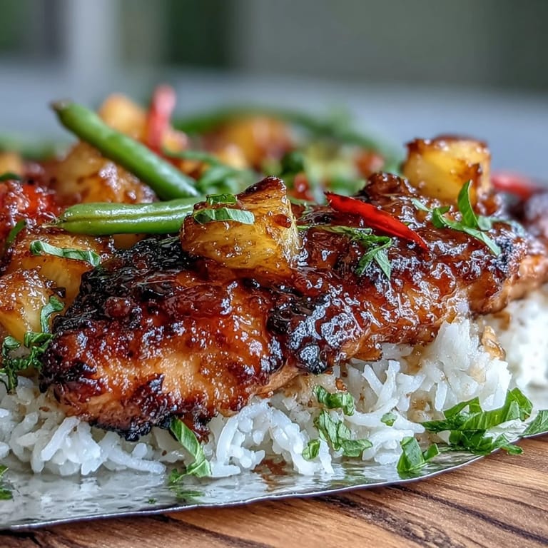 Easy grilled pineapple chicken and rice foil packets with colorful vegetables, perfect for a quick and healthy family dinner.
