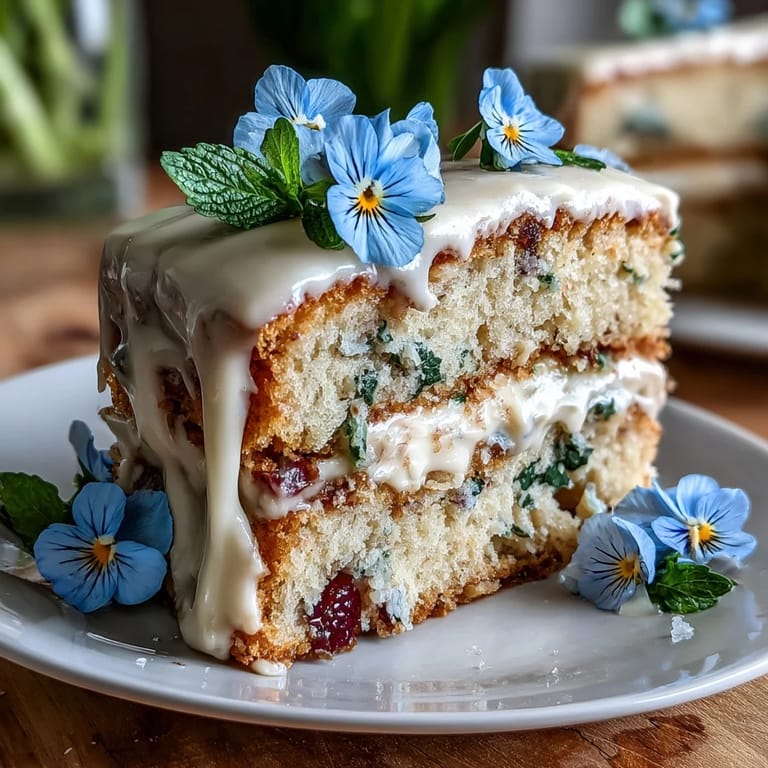 Light and airy spring cake with delicate floral decorations, ideal for festive gatherings.  