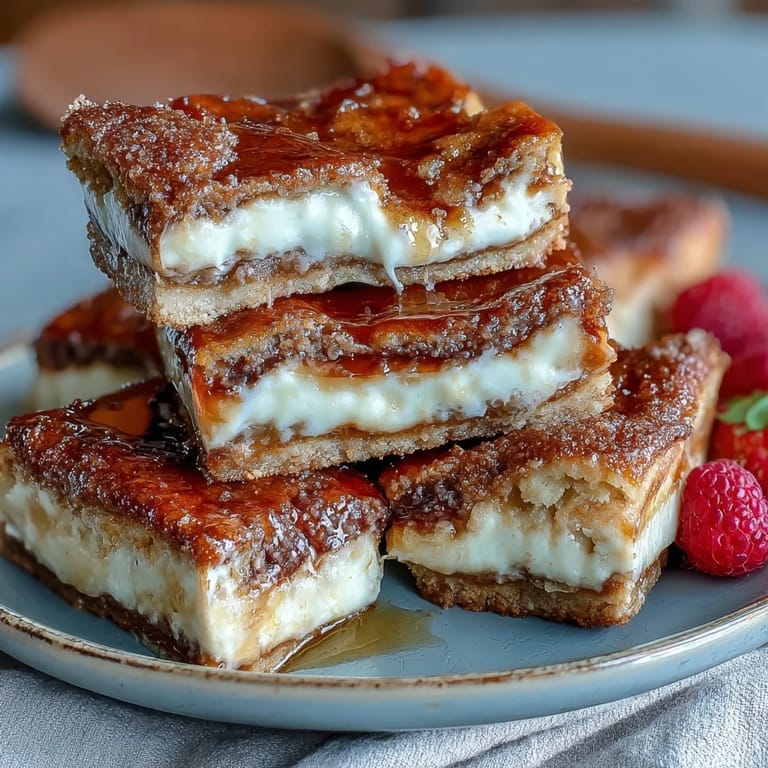 Creamy cheesecake layered between flaky crescent dough and topped with cinnamon sugar, a perfect easy dessert for Cinco de Mayo celebrations.
