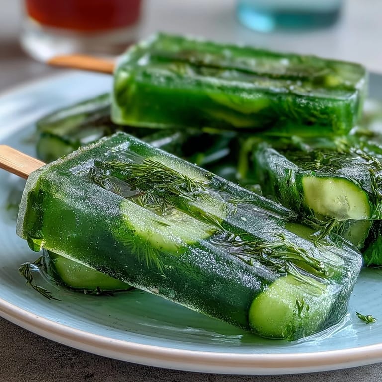 Enjoy these easy, viral Pickle Juice Popsicles for a unique dessert experience.